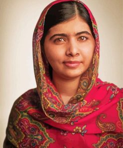 Malala Yousafzai paint by number