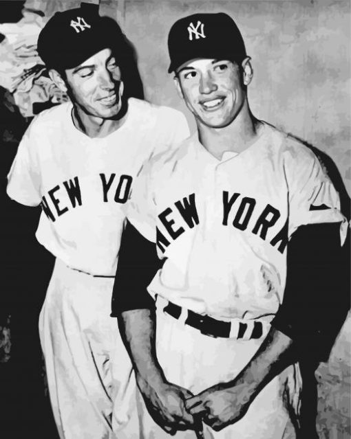 Mickey Mantle And Charles paint by number