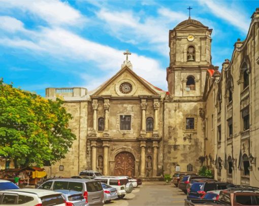 Minor Basilica Of The Black Nazarene Manila paint by numbers