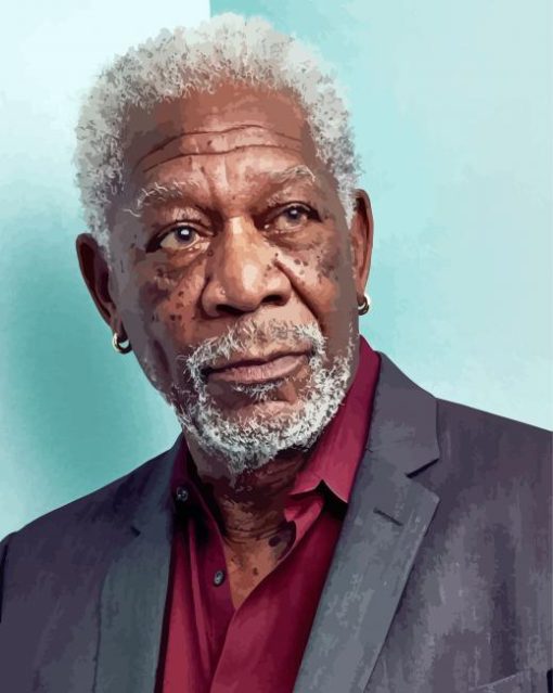 Morgan Freeman Actor paint by number