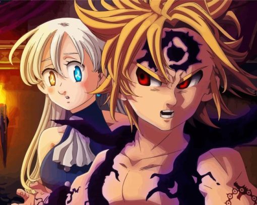 Nanatsu Anime Manga Illustration paint by number