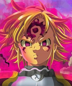 Nanatsu Seven Deadly Sins Meliodas Demon paint by number