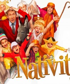 Nativity Film Poster paint by number