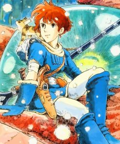 Nausicaa Lastelle Princess And Teto paint by number