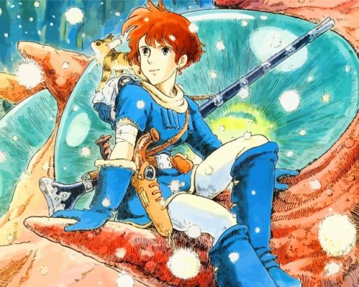 Nausicaa Lastelle Princess And Teto paint by number