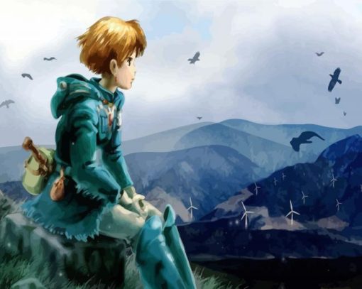 Nausicaa Of The Valley Of The Wind Anime paint by number