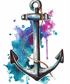 Nautical Anchor Art paint by number