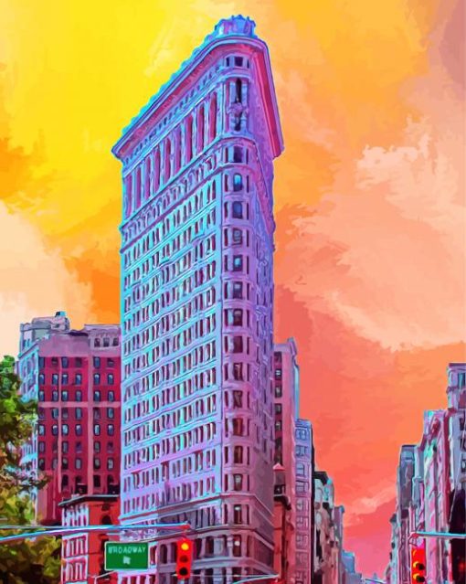 New York The Flatiron Building paint by number