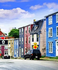 Newfoundland Canada Streets paint by number