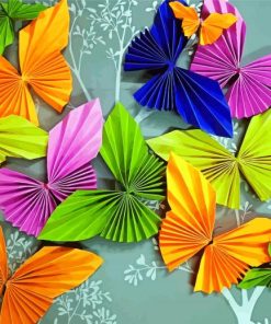 Origami Flowers paint by number