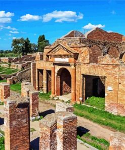 Ostia Antica Monuments paint by number