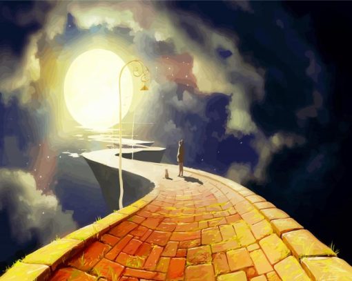 Path To The Moon paint by number