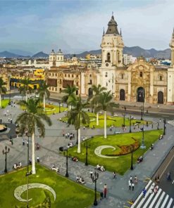 Peru Lima Main Square paint by number