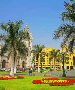 Plaza De Armas De Lima paint by number