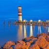 Podersdorf Lighthouse Austria paint by number