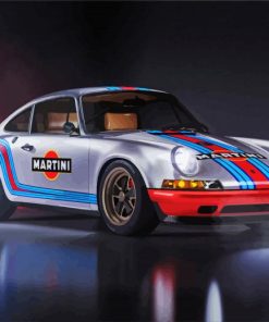 Porsche Martini 911 paint by number