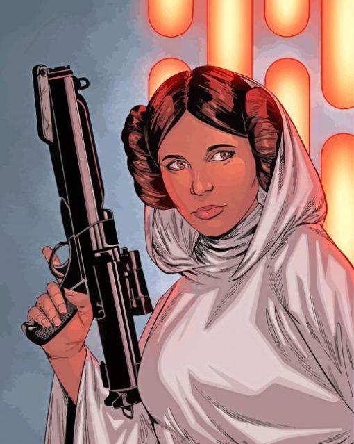 Princess Leia Organa paint by number