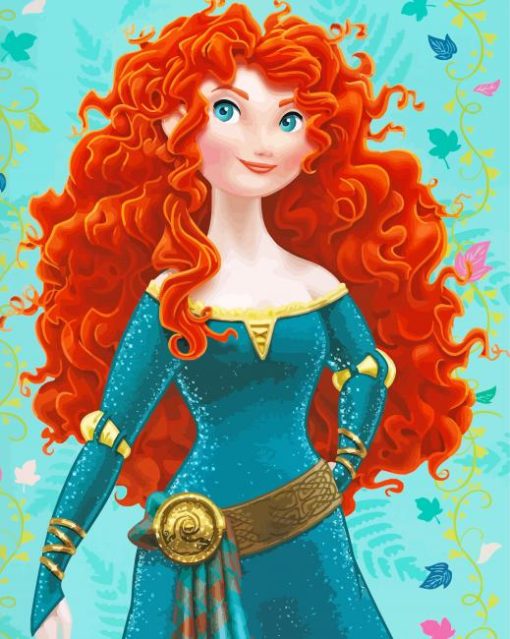 Princess Merida paint by number