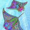 Psychedelic Manta Rays paint by number