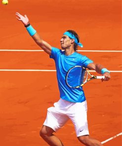 Rafael Nadal Spanish Tennis Player paint by numbers