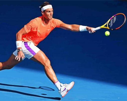 Rafael Nadal paint by numbers