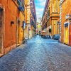 Rome Streets paint by number