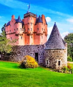 Scotland Craigievar Castle Building paint by number