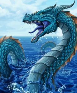 Sea Serpent Leviathan paint by numbers