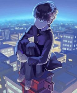 Shigeo Kageyama Anime Boy paint by number