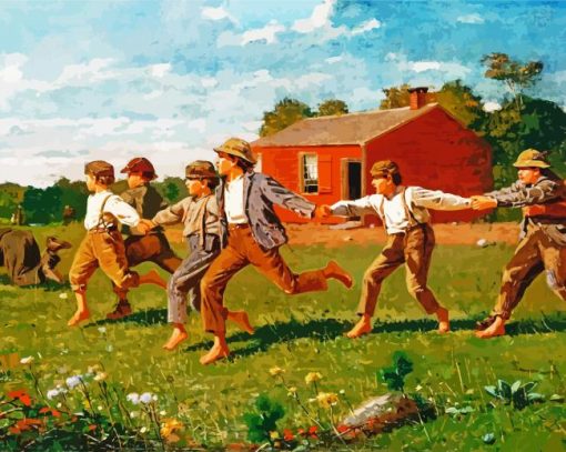 Snap The Whip Winslow Homer paint by number