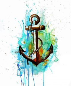 Splatter Anchor paint by number