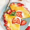 Straberry Crepes With Cream Cheese paint by numbers