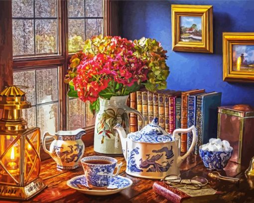 Tea Time paint by number