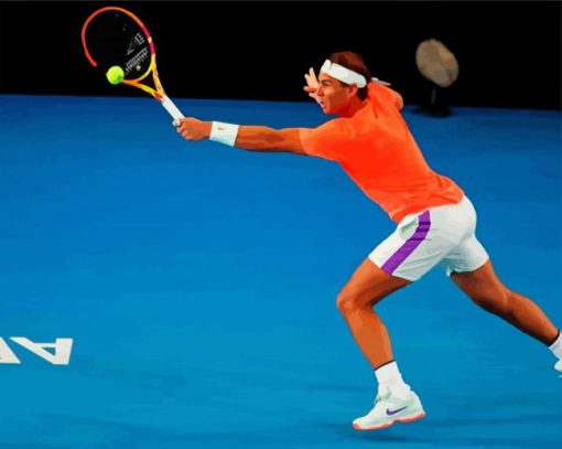 Tennis Player Rafael Nadal paint by numbers