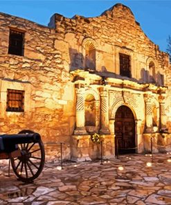 The Alamo San Antonio Texas paint by number