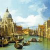 The Entrance To The Grand Canal Venice By Canaletto paint by number