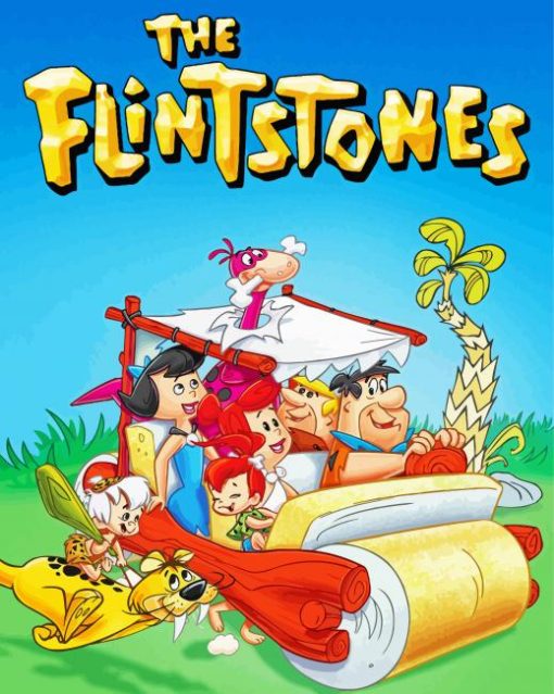 The Flintstones Animation paint by number