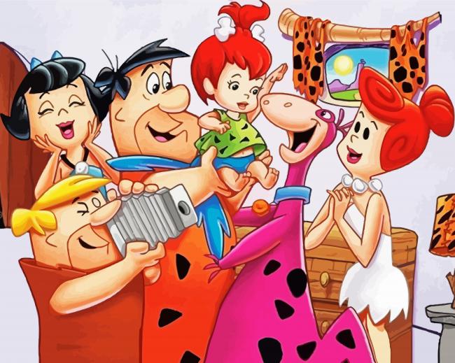 The Flintstones Characters paint by number