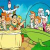 The Flinstones Cartoon Families paint by numbers