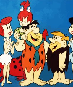 The Flinstones Cartoon paint by numbers