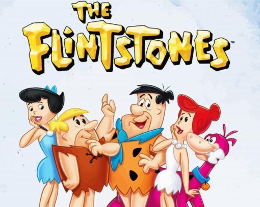 The Flinstones Cartoon paint by numbers