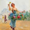 The Flowers Seller paint by number