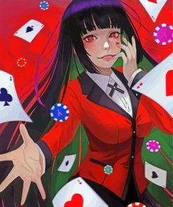 The Gambler Yumeko Jabami Kakegurui paint by number