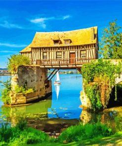 The Old Mill Of Vernon France paint by number