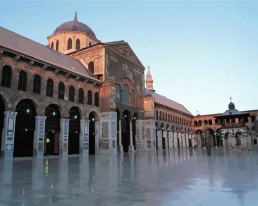 The Umayyad Mosque Damascus Syria paint by number