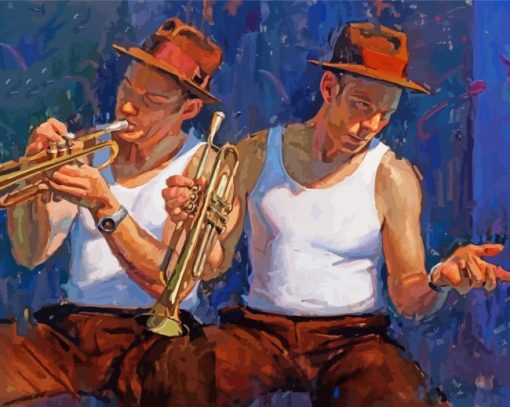 The Trumpet Players paint by number