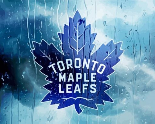 Toronto Maple Leafs Hockey Team Logo paint by numbers