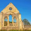 Valle Crucis Abbey Llangollen paint by numbers