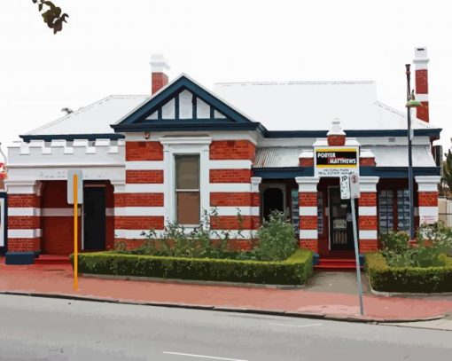 Victoria Park Old Police Station paint by number