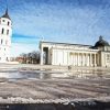 Vilnius Cathedral Lithuania paint by numbers